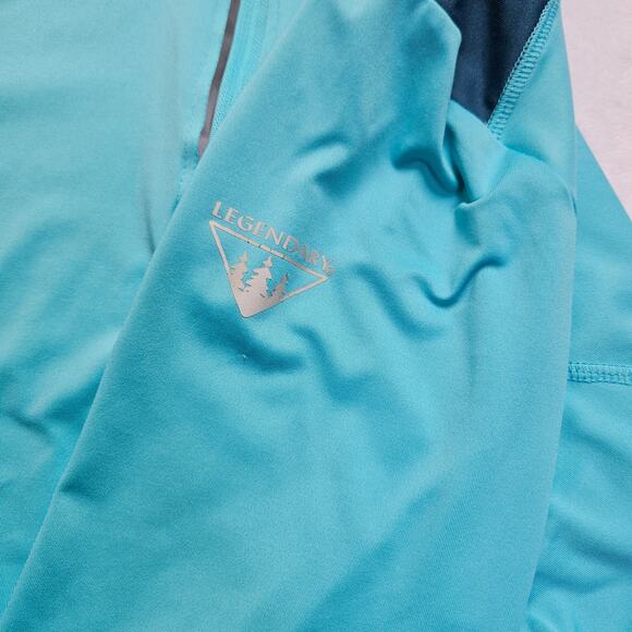 Womens Legendary Whitetails Plus Size XXL Activewear Top Trailblazer Aqua Blue - Picture 7 of 13